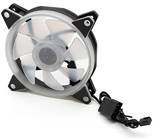 SIMPLETEK – Kühler für Kühlung Derartige Luft PC Transparentes Mit Ring Licht LED Blau, 12cm
