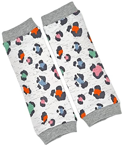 la.nunu Stulpen Mädchen - Leopard Bunt 0-23 Monate - Kinderstulpen aus Baumwolle - Handarbeit - Kinder Baby Beinstulpen Babystulpen