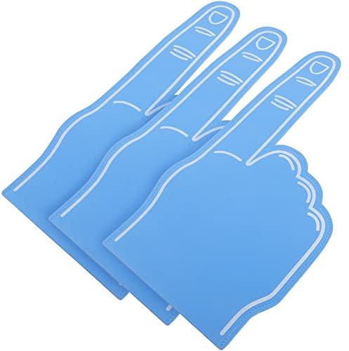 Ipetboom Fußballfans 3 Stücke Riesen Schaumstoff Finger Football Schaumstofffinger 1 Schaumfinger Cheerleading Schaum Hand Winkehand Cheerleader Fanartikel Konzert Basketball Sport Spiele