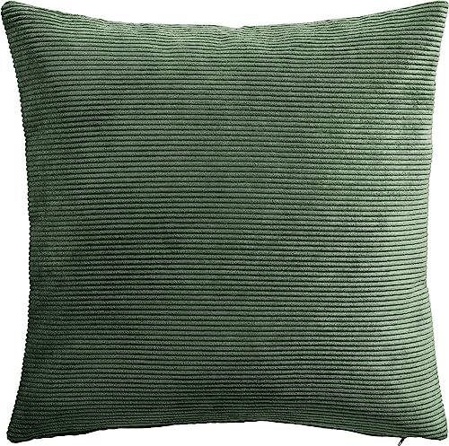 Erwin Müller Kissenhülle Glasgow Cord Oliv Größe 40x40 cm