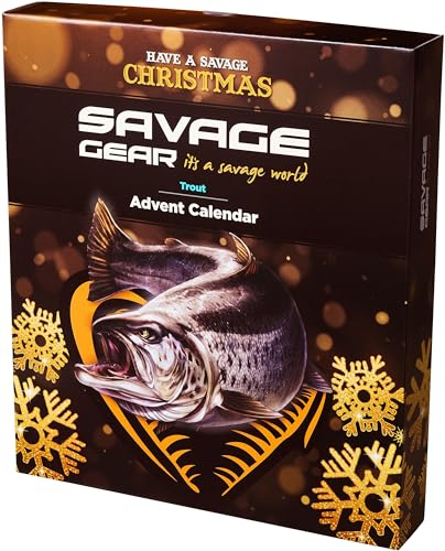 Savage Gear Advent Kalender Seatrout - Meerforelle Adventskalender, Angelkalender, Weihnachtskalender, Angelset, Geschenk für Angler