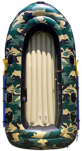 NOALED Kajak-Schlauchboot-Set, dick, verschleißfest, Rafting, aufblasbares Kajak, Outdoor-Ausrüstung, Fischerboot, Gummiboot (Farbe: Grün, Größe: 270 x 145 cm) (Grün