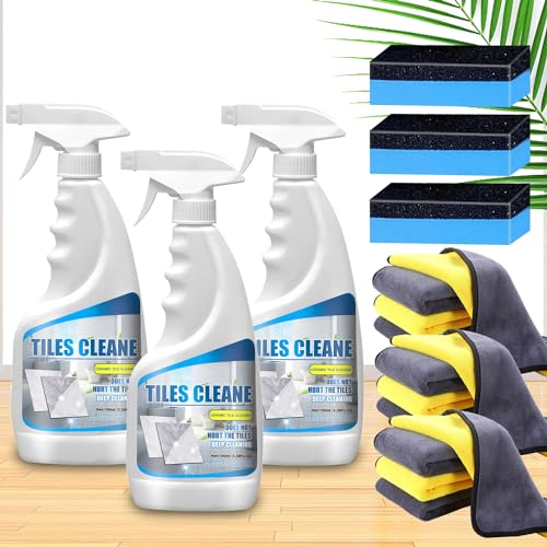 Tile Grout Cleaner Sprayer, Sprüher, ultimativer Fugenreiniger für Fliesenböden, Fugen- und Fliesenreinigung, robustes Reinigungsspray (3 stück)