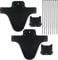 2 Stück MTB Mudguard Vordere und Hintere Mudguard, Fahrrad Vorne Hinten Kotflügel, Verstellbares Schutzblech Kompatibles Fahrrad Mud Guard Set mit 10 Kabelbinder, Geeignet für Radfahrer