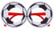 Dantazz Fußball Fan Brille, Rund, Cartoon, Fußball Fan Brille, Fußballbrille, Novellität, D, Fußball