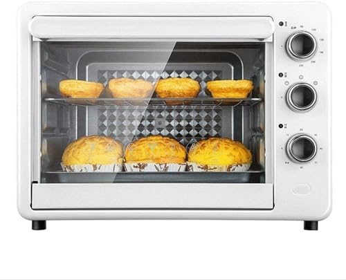 Mini Horno Independiente Horno Pequeño, Mini Horno Eléctrico, Horno Pequeño para Panecillos, Pollo, Blanco
