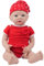 IVITA Ganzkörper Silikon Reborn Baby Puppe Offener Mund Neugeborene Babypuppe Mädchen 30CM