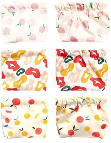 Acpetdr Mini Cosmetic Bag Makeup Bag 6 Pack Small Makeup Travel Pouches for Women & Girls, Portable Makeup Organizer Bags