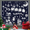 Wybtbm Pegatinas Navidad Ventanas Blanco, Decoracion Navidad Cristal, Adhesivos Navidad Ventana Grandes PVC, Reutilizable Vinilos Ventana Navidad para Invierno Casa Escaparates Adornos Navidad 274pcs
