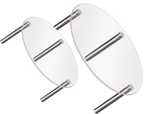 Amosfun 2 Pz Supporto Per Cupcake in Acrilico Torta Porta Cupcake Bancarella Dei Dolci Per Supporto Per Display in Acrilico Trasparente Porta Torte Metallo Transparent