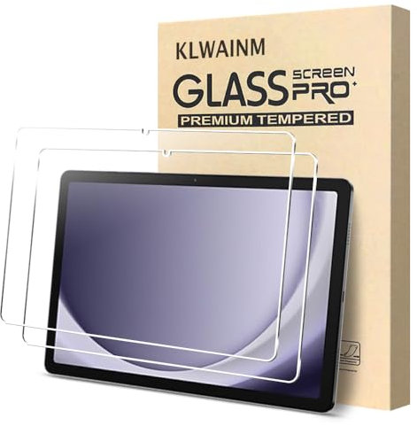 KLWAINM [2 Pezzi] Pellicola Protettiva Compatibile con Samsung Galaxy TAB A9 Plus SM-X210/ SM-X216B (11 Pollici) Tablet Vetro Temperato, Durezza 9H Anti-Graffio Trasparente HD Senza Bolle
