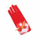 Generisch Daily Needs Plush Thickened Christmas Gloves Latex Stockings Women (Red, A)
