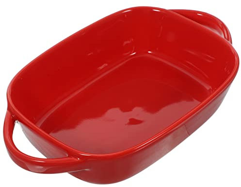 Garneck Teglia Da Forno in Ceramica Con Manici Piastra Ovale Per Arrosti Perfetta Per Lasagne E Pollo