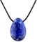 PURAJA Edelstein Anhänger aus echtem Naturstein: Lapislazuli | Kristall Kette mit Tropfen Anhänger inkl. edlem Kordband | Premium Heilstein/Glücksstein aus hochwertigen Mineralien