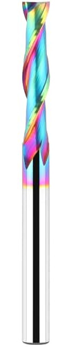 BINSTAK Upcut Spiral Router Bits 1/4 inch Shank, Extra Long 3 inch OVL, Solid Carbide with TAC Coating CNC Router Bits End Mill for Wood Cut, Carving, Edge Trimming