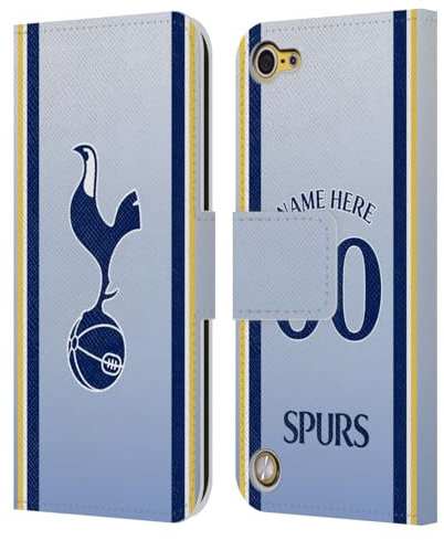 Head Case Designs Offizielle Personalisierte Individuelle Tottenham Hotspur F.C. Away 2024/25 Ausweis-Set Leder Brieftaschen Handyhülle Hülle Huelle kompatibel mit Apple iPod Touch 5G 5th Gen