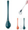 Modern Flexible Silicone Toilet for Home, Wall Mounted Silicone Toilet Brush-Ergonomic Toilet Brush and Holder Set (Green)