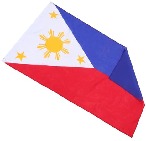 PHENOFICE Philippinische Gartenflagge 90x150cm Ersatz Für Nationalflagge Outdoor Dekoration Für Garten Und Boot Uv Beständig Und Leicht Für Festivals Und Paraden