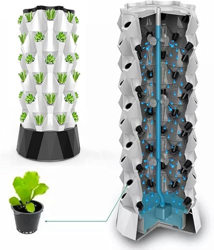 KIJyfgTR Kit de Plantation Smart Planter Multi-colonnes for Herbes, Fruits et légumes / 1 pièce.(10 Layers)