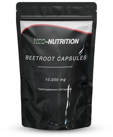 Beetroot Capsules 10,000mg | 60 CAPS | High Strength 20:1 Beetroot Extract | Suitable for Vegans and Vegetarians | NEO Nutrition