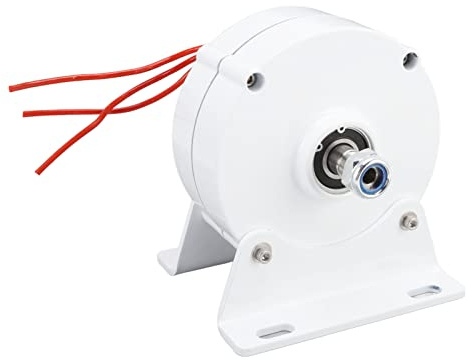 Akozon Generador de Imán Permanente Trifásico de 200 W para Uso doméstico: Motor Eléctrico de Turbina Eólica Eficiente con Carcasa de Aleación de Aluminio para Aplicaciones Verticales u Horizontales