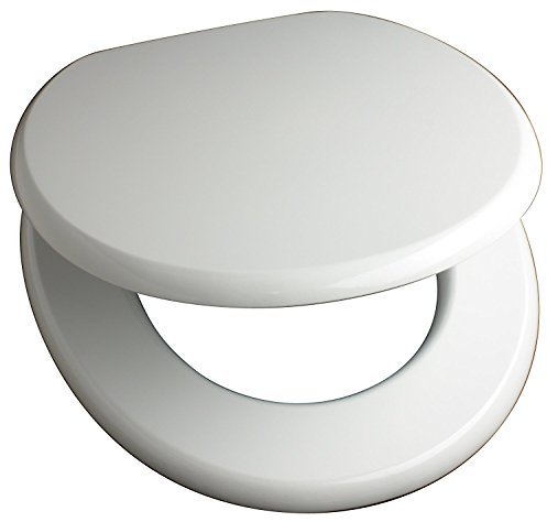 Euroshowers MDF antibacterial toilet seat - White