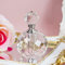 H&D HYALINE & DORA Crystal Vintage Perfume Bottles,Empty Clear Glass Refillable Bottle 10ml