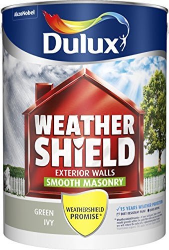 Dulux Weather Shield Smooth Masonry Paint, 5 L - Green Ivy