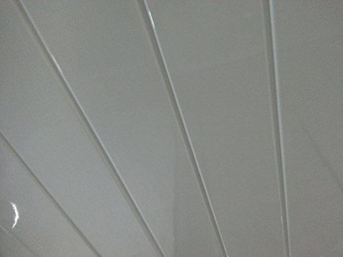 10 Twin White PVC Bathroom Cladding Shower Wall & Ceiling Panels