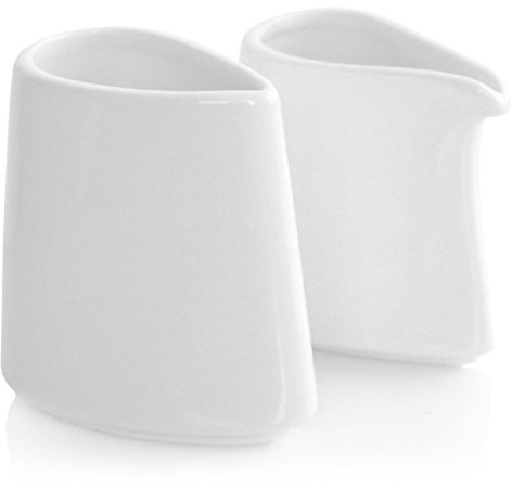 Tea Forte Porcelain SUGAR AND CREAMER Set by Tea Forte | Teeservice aus feinem Porzellan mit Zucker- und Sahnekännchen, spülmaschinenfest, 35,44 g, 10 Teelöffel Zucker