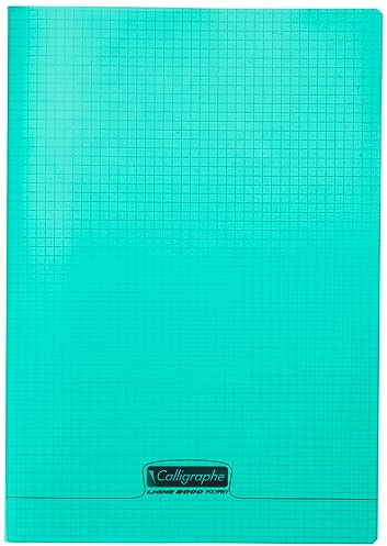 Calligraphe 18335C - Heft / Schulheft Calligraphe DIN A4 21x29,7 cm, 48 Blatt, kariert, 90g, Grün, 1 Stück