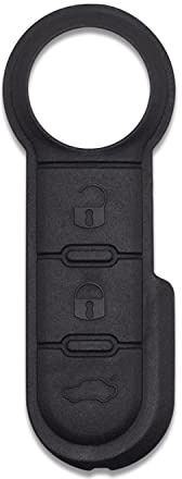 LAGE Pulsanti di Ricambio in Plastica per Chiave Telecomando Fiat Grande Punto Evo Panda Bravo Stilo 500 Lancia Y Delta Musa Nero 3 Tasti