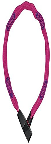ABUS Kettenschloss Catena 6806K – Leichtes Fahrradschloss aus gehärtetem Stahl mit modischem Textilschlauch – ABUS-Sicherheitslevel 6 – 75 cm – Pink