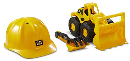 Caterpillar by Funrise- Construction Fleet Sand Set Pala Gommata Caterpillar, Cat 82063 Veicolo da Costruzione, Colore Giallo, Nero, 82359