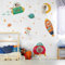 kina - Wandaufkleber Kinder Schlafzimmer Wanddekoration R00510 - Öko-Stoff, Umweltfreundlich, Repositionierbar, Streicheleffekt, Kindergarten - Grafik Universum und Messen 90x30