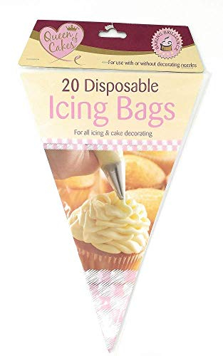 2 x Disposable Piping Icing Bags for All Icing and Cake Decorating Use with Or Without Decorating Nozzles