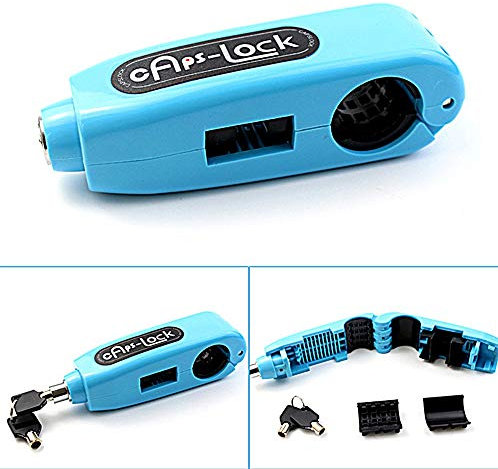 QMZDXH Motorrad-Bremsschloss für Motorrad, Bremshebel Lock Caps Lock, Diebstahlschutz, Bremsen-Ebenenschloss für Fahrrad, Roller, Moped, ATV