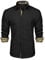 HISDERN Herren Paisley-Hemden Langarm Mode Klassischer Kragen Button-Down Casual Formale Party Prom Konzert Kleid Hemd