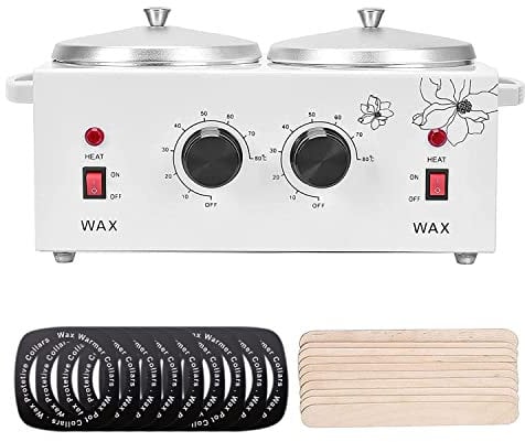 Panghuhu88 Double Wax Warmer Professional Electric Wax Heater Dual Parrafin Adjustable Temperature Machine Facial Skin Hair Removal Tool