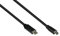 Good Connections USB 2.0 Anschlusskabel - Stecker USB C an Stecker Mini B (5-pin) - Folien- und Geflechtschirmung, KUPFERLEITER - 3 m - schwarz