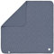 LÄSSIG Baby Schmusedecke Kuscheldecke GOTS zertifiziert weich/Interlock Baby Blanket 80 x 80 cm Triangle Blue