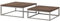 Massivmoebel24.de | Iron Label Esstisch aus Massivholz #129 | aus Akazienholz - Natur, lackiert | + X-Beine dunkel anthrazit | 260x100x76 cm | Massivholztisch Baumkantentisch Esstisch