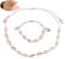 Vulevirtue 2 Stück Muschelkette Und Armband NatüRliche,Muschel Halskette Armband Set, natürliche Muschel-Choker-Halskette,Handgemachte Hawaii Halskette Schmuck Set für Mädchen Lady(Weiß)