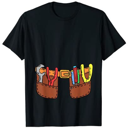 Handyman Craftsman Tool Belt Halloween Costume T-Shirt