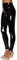 NewL Damen-Leggings aus Kunstleder, reflektierend, glänzend, dehnbar, hohe Taille, schmal, Schwarz, L Schlank