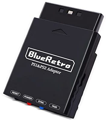 Für BlueRetro Wireless Game Controllers Adapter für PS1 PS2 Konsole zu für PS4 PS5 Switch Game Contorller (schwarz)