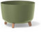 Gardening Naturally Indoor Plant Pot Zinnia Stylish and Durable Planter for Houseplants (Round Pot 40cm Diameter - Green)
