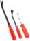YSPAMER 3Pcs Auto Fastener Remover Trim Rivet Removal Tool Kit for Car Door Panel Dashboard (Red)