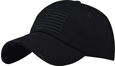 Generisch Mens Usa Flag Washed Cotton Baseball Cap American Flag Trucker Baseball Cap Snapback Cap Usa Flag Usa Flag Patch Military Army Cap