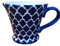 Ceylon Studio - Deep Blue & White Moroccan Motif Design Hand Painted Ceramic Tea/Coffee/Hot Chocolate - Mug